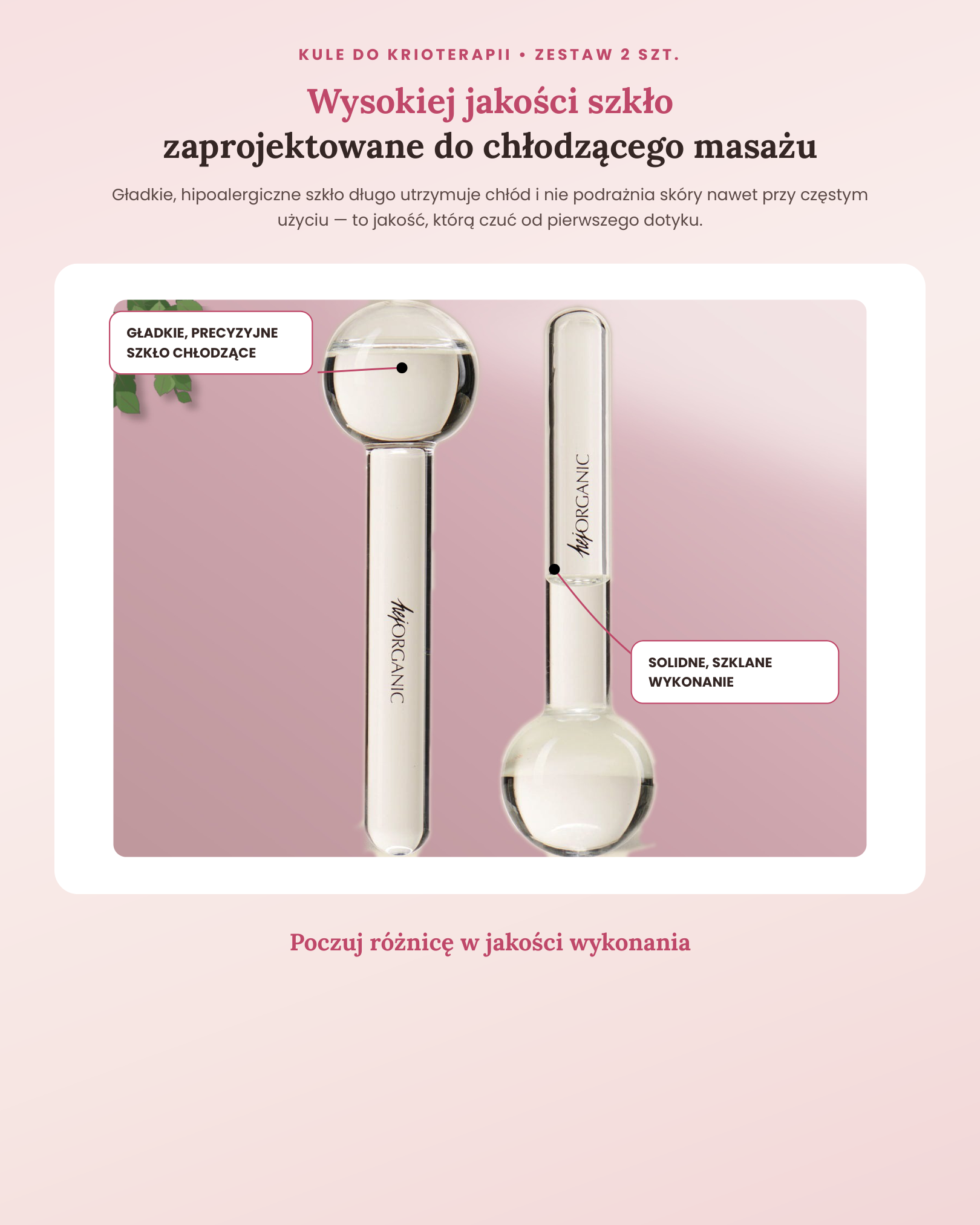 kule do krioterapii twarzy infografika kule krioterapia adnotacje